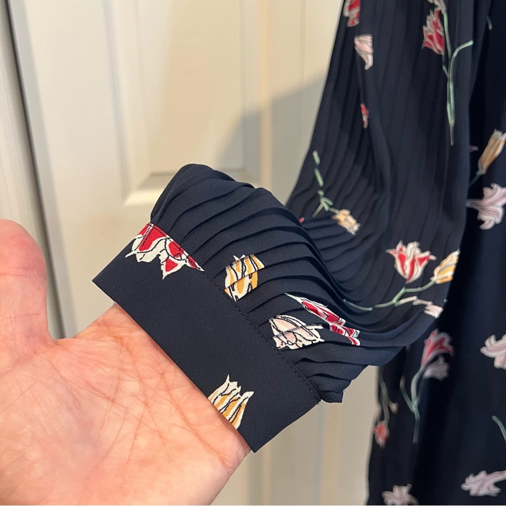 🍋 Vero Moda Navy Blue Floral Dress - XS - Picture 3 of 7